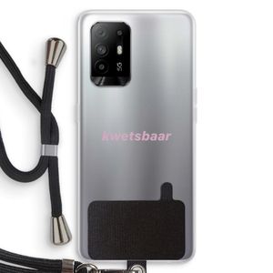 kwetsbaar: Oppo A95 5G Transparant Hoesje met koord