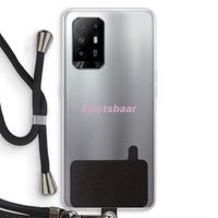 kwetsbaar: Oppo A95 5G Transparant Hoesje met koord