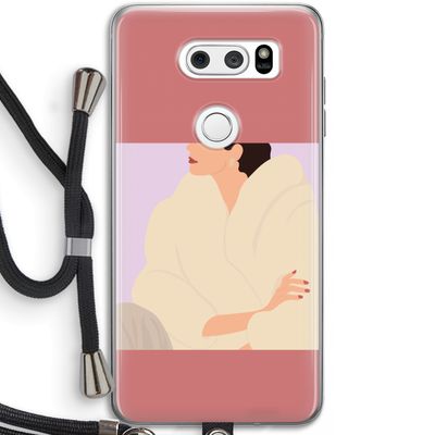 Cosy: LG V30 Transparant Hoesje met koord