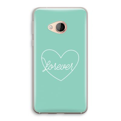 Forever heart pastel: HTC U Play Transparant Hoesje
