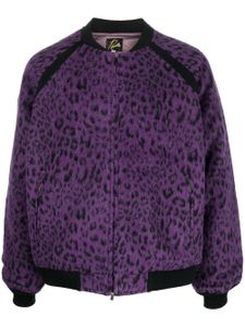 Needles veste bomber à imprimé zèbre - Violet