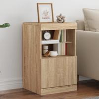 Dressoir met LED-verlichting 41x37x67 cm sonoma eikenkleurig