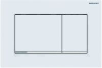 Geberit Sigma 20 (ex Sigma 30) bedieningspaneel mat wit/chroom voor Sigma reservoirs 8cm (UP720) en 12cm (UP320)