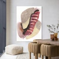 Urban Cotton Wandkleed 'Embrace' 110 x 145cm in Frame - black