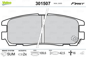 Valeo Remblokset 301507