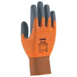 Uvex 6005411 beschermende handschoen Grijs, Oranje Elastaan, Polyamide 1 stuk(s)