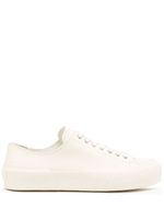 Jil Sander baskets en cuir - Tons neutres