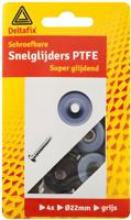 Glijnag. schroef tefl 22mm grs 4st - Deltafix