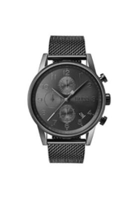 Horlogeband Hugo Boss HB-306-1-34-3215 / HB659002655 Mesh/Milanees Zwart