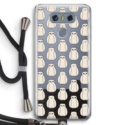 Uilen: LG G6 Transparant Hoesje met koord