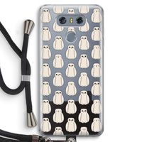 Uilen: LG G6 Transparant Hoesje met koord