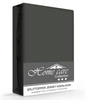 Homecare Jersey Splittopper Hoeslaken Antraciet-140 x 200 cm - thumbnail