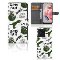 Telefoonhoesje met Pasjes voor Xiaomi Redmi Note 12 4G Dinosaurus - thumbnail