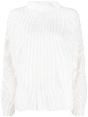 Le Kasha pull nervuré en cachemire - Blanc