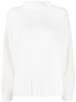 Le Kasha pull nervuré en cachemire - Blanc