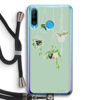 Hang In There: Huawei P30 Lite Transparant Hoesje met koord