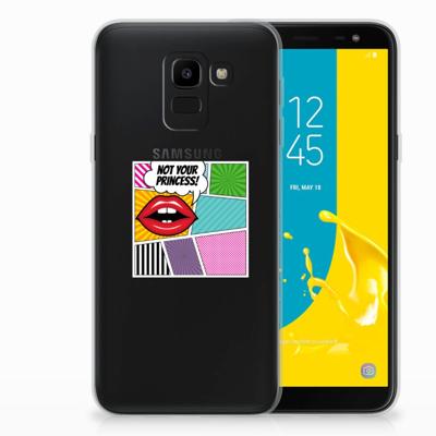 Samsung Galaxy J6 2018 | Sillicone Back Cover | Popart Princess