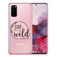 Samsung Galaxy S20 Telefoonhoesje met Naam Boho Stay Wild - thumbnail