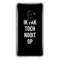 Ik pak nooit op - Zwart: Xiaomi Mi Mix 2 Transparant Hoesje