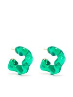 Completedworks boucles d'oreilles Ruffle à design abstrait - Vert