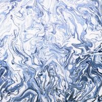 DUTCH WALLCOVERINGS Behang Liquid Marble blauw - thumbnail
