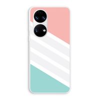 Strepen pastel: Huawei P50 Transparant Hoesje