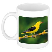 Foto mok wielewaal vogel mok / beker 300 ml - Cadeau vogels liefhebber - feest mokken