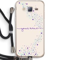 Sterren: Samsung Galaxy J3 (2016) Transparant Hoesje met koord