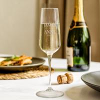 Champagneglas graveren - Kristalglas - 6 stuks