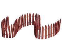 18 wired wooden fence - LEMAX
