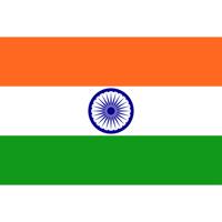 Vlag van India stickers - 10x - 7 x 10 cm - Landen - Indiaanse vlaggetjes