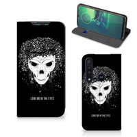 Mobiel BookCase Motorola G8 Plus Skull Hair - thumbnail