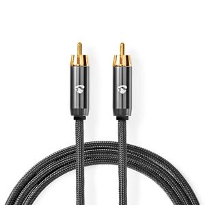 Nedis Subwoofer-Kabel | RCA Male | RCA Male | 3 m | 4.5 mm | 1 stuks - CATB24100GY30 CATB24100GY30