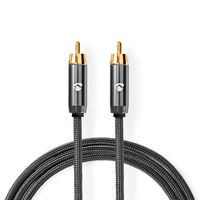 Nedis Subwoofer-Kabel | RCA Male | RCA Male | 3 m | 4.5 mm | 1 stuks - CATB24100GY30 CATB24100GY30