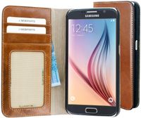 Mobiparts Excellent Wallet Case Galaxy S6 Oaked Cognac - EXC-WAL-GS6-07