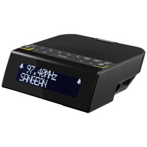 Sangean DCR-90 BT Wekkerradio DAB+, VHF (FM) Bluetooth Wekfunctie Zwart