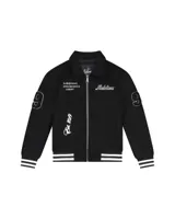 Malelions Famous Varsity Kids Jacket Zwart - Maat 164 - Kleur: Zwart | Soccerfanshop