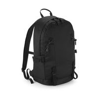 Zwarte rugzak/rugtas voor wandelaars/backpackers 20 liter