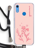 Giving Flowers: Huawei Y6s Transparant Hoesje met koord