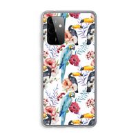 Bloemen tukan: Samsung Galaxy A72 Transparant Hoesje