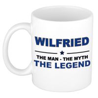 Wilfried The man, The myth the legend cadeau koffie mok / thee beker 300 ml - thumbnail