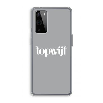 Topwijf Grijs Wit: OnePlus 9 Pro Transparant Hoesje
