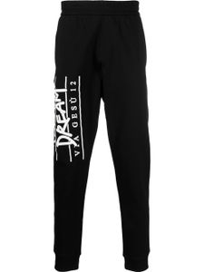 Versace pantalon de jogging à logo imprimé - Noir