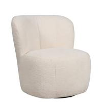 Draaifauteuil Rush - Creme - Textiel - 73x76x80cm (BxHxD)