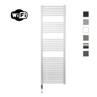 Elektrische Radiator Sanicare HWV Met Wifi 172x60 cm Wit 1127W Met Thermostaat Chroom Linksonder Sanicare