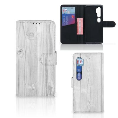 Xiaomi Mi Note 10 Pro | Book Style Case | White Wood