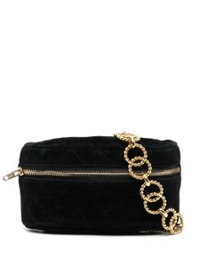 CHANEL Pre-Owned sac banane matelassé à losanges (années 1980) - Noir