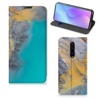 Xiaomi Mi 9T Pro | Standcase | Marble Blue Gold