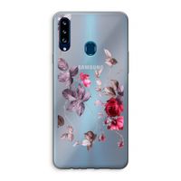 Mooie bloemen: Samsung Galaxy A20s Transparant Hoesje