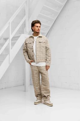 Project X Paris Denim-Set Heren Beige - Maat S - Kleur: Beige | Soccerfanshop